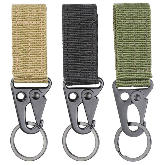 Outdoor Sports Aluminium Safety Buckle Climbing Button Keychain for Camping Hiking - Hawksbill shaped