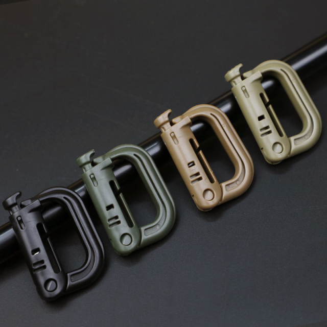 Outdoor Sports Plastic Quick Release Security Buckle Assisted Snap-on Tactical Mountaineering Rucksack Hooks