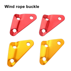 Auminium Alloy Triangular Camping Tent Wind Rope Accessories Adjustable Buckle Canopy Rope Pull Buckle