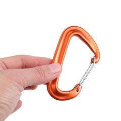 Outdoor Sports 7075 Aluminium Alloy Buckle Lock Hammock Hooks for Camping Hiking - D Shape