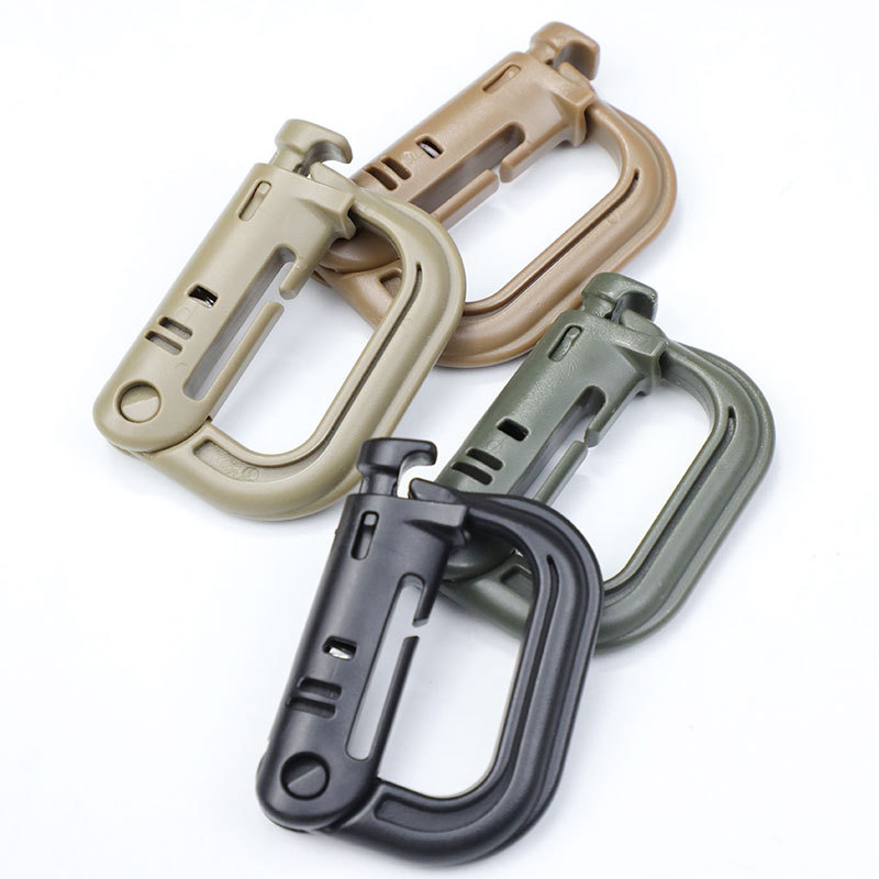 Outdoor Sports Plastic Quick Release Security Buckle Assisted Snap-on Tactical Mountaineering Rucksack Hooks