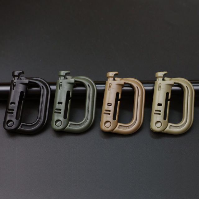 Outdoor Sports Plastic Quick Release Security Buckle Assisted Snap-on Tactical Mountaineering Rucksack Hooks