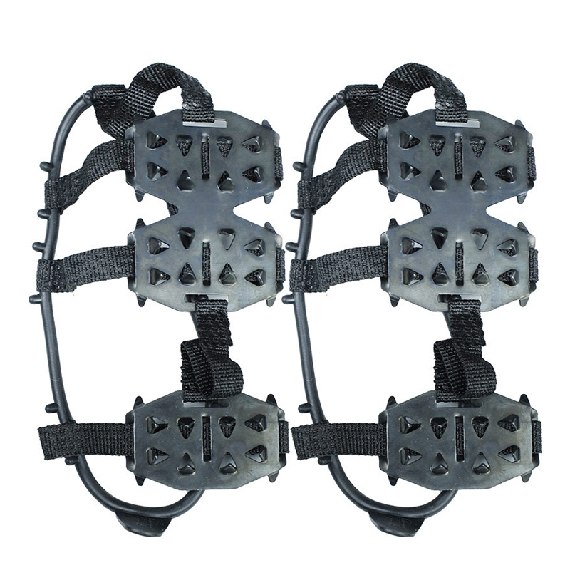 24-Toothed Anti-skate Claws Anti-fall Snow Nails Boot Shoe Cover For Outdoor Climbing Ice And Snow Road