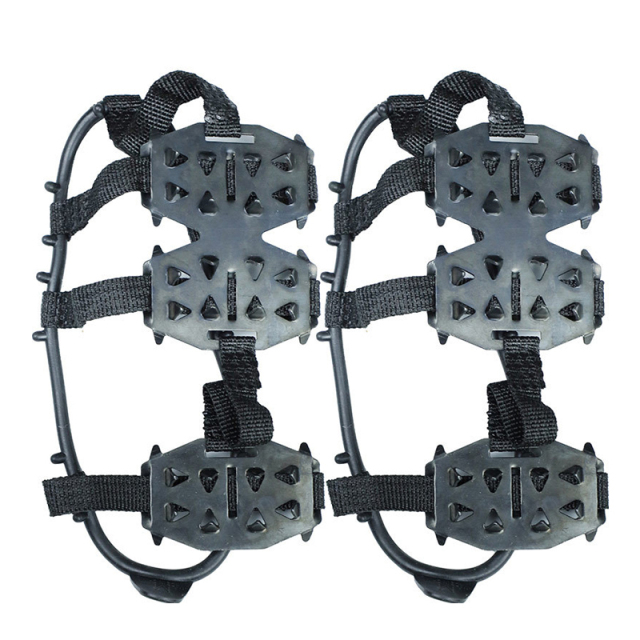 24-Toothed Anti-skate Claws Anti-fall Snow Nails Boot Shoe Cover For Outdoor Climbing Ice And Snow Road