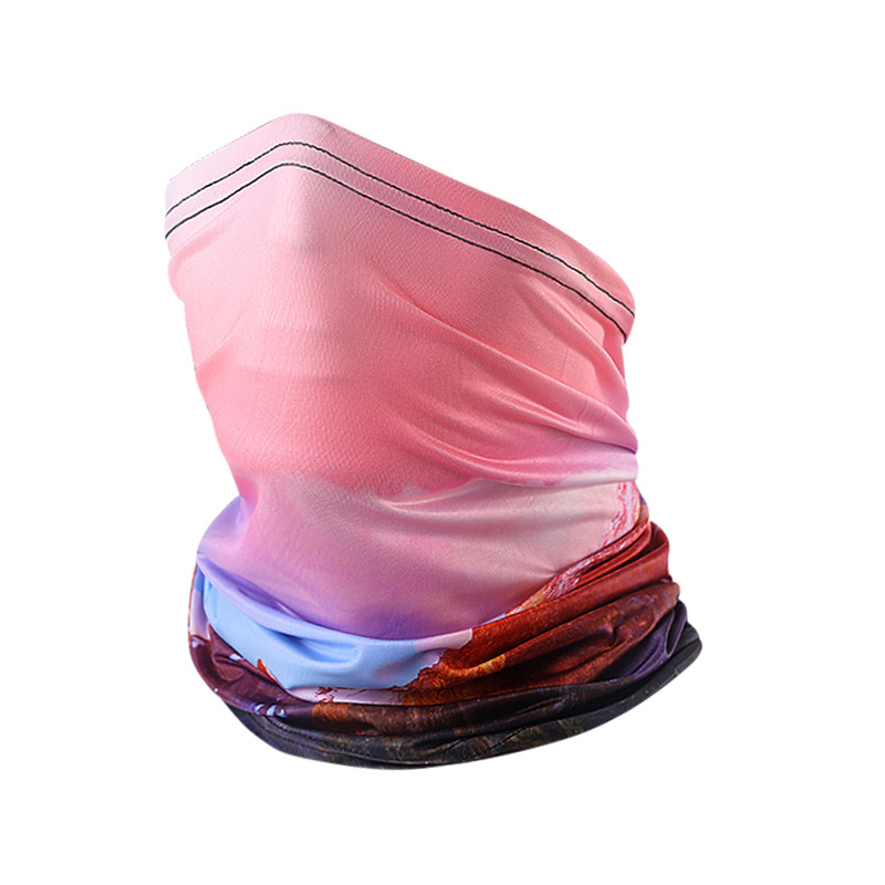 Protection Ice Silk Scarf Face Cover Riding Mask Headband for Outdoor Mountaineering Sports Running Fishing