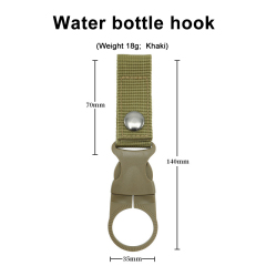 Nylon Portable Bottle Hooks Hanging Buckle Webbing Hanging Mountaineering Buckle for Camping Hiking