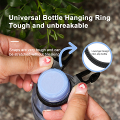 Nylon Portable Bottle Hooks Hanging Buckle Webbing Hanging Mountaineering Buckle for Camping Hiking