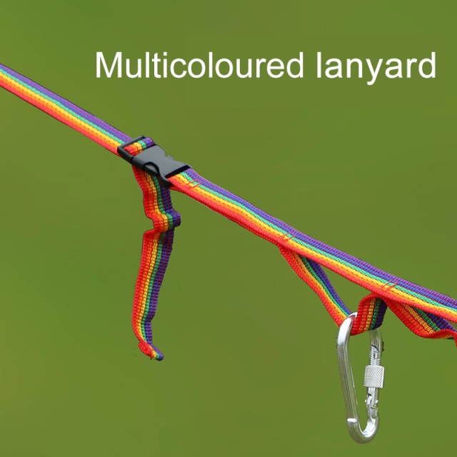 Multifunctional Thickened Lanyard Colourful Rope with Rainbow Tent Lanyard Clothesline Webbing for Outdoor Camping