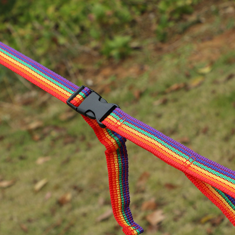 Multifunctional Thickened Lanyard Colourful Rope with Rainbow Tent Lanyard Clothesline Webbing for Outdoor Camping