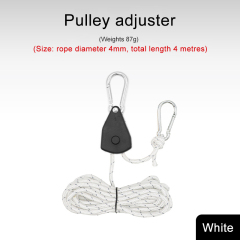 Outdoor Pulley Adjuster Tent Fixture Metal Lift Reflective Wind Thicker Canopy Umbrella Rope 4mm