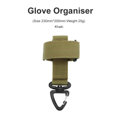 Nylon Gloves Hook Multi-purpose Military Outdoor Tactical Gear Clip Fixed Pocket Belt Keychain Webbing Glove Rope Holder