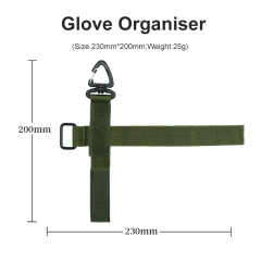 Nylon Gloves Hook Multi-purpose Military Outdoor Tactical Gear Clip Fixed Pocket Belt Keychain Webbing Glove Rope Holder