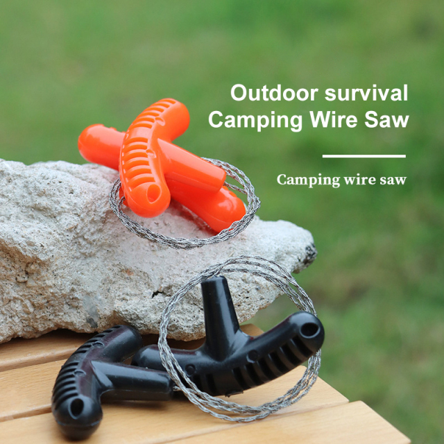 PP Handle Mini Pocket Stainless Steel Wire Grass Saw for Outdoor Camping Survival