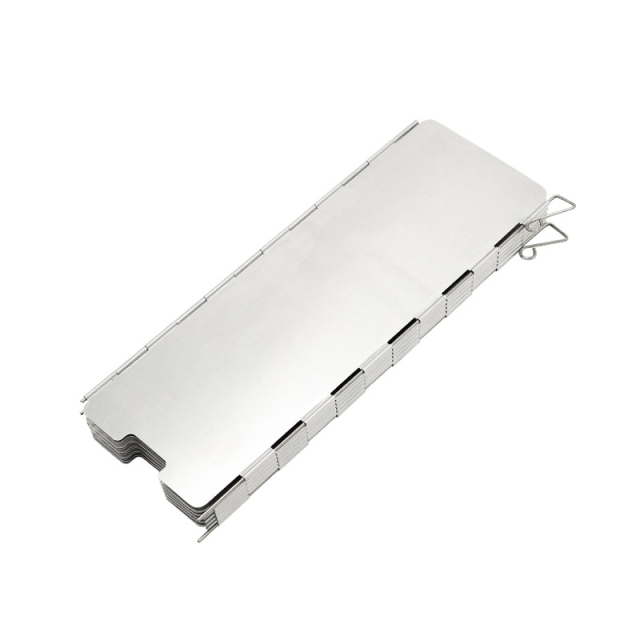 Stove Windscreen Ultralight Aluminium Alloy Foldable with Pins Cooking tools for Outdoor Camping