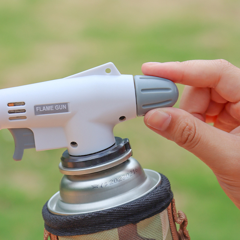 Portable Metal Flame Gun Ceramic Core Spray Gun Small Welding Torch for Outdoor BBQ Camping Cooking