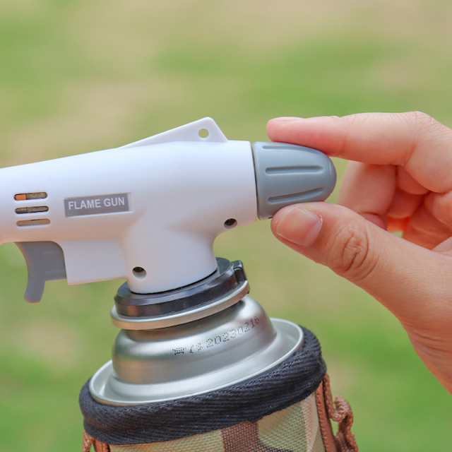 Portable Metal Flame Gun Ceramic Core Spray Gun Small Welding Torch for Outdoor BBQ Camping Cooking