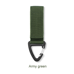 Multifunctional Nylon Single Point Webbing Backpack Triangle Buckle D-ring Keychain for Mountaineering