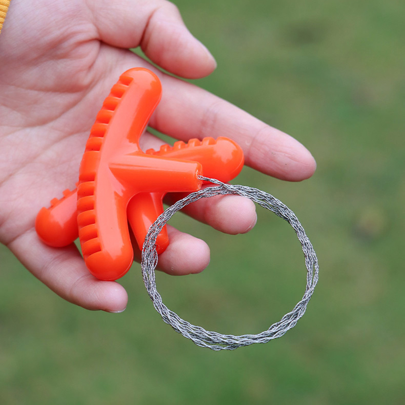 PP Handle Mini Pocket Stainless Steel Wire Grass Saw for Outdoor Camping Survival