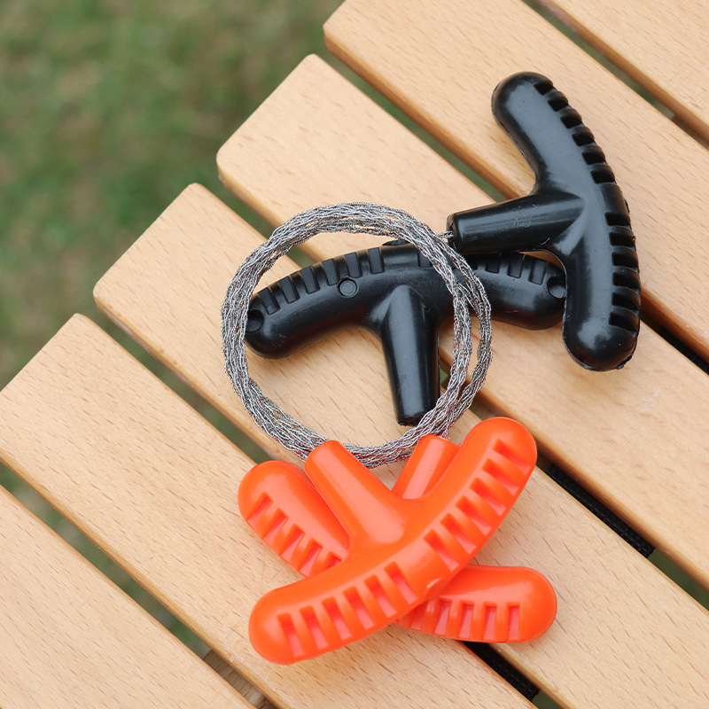 PP Handle Mini Pocket Stainless Steel Wire Grass Saw for Outdoor Camping Survival