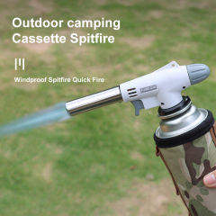Portable Metal Flame Gun Ceramic Core Spray Gun Small Welding Torch for Outdoor BBQ Camping Cooking