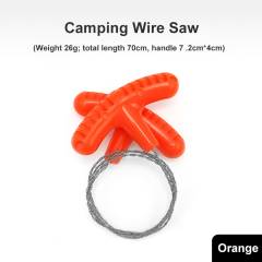PP Handle Mini Pocket Stainless Steel Wire Grass Saw for Outdoor Camping Survival