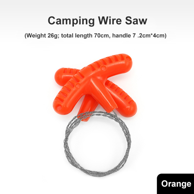 PP Handle Mini Pocket Stainless Steel Wire Grass Saw for Outdoor Camping Survival
