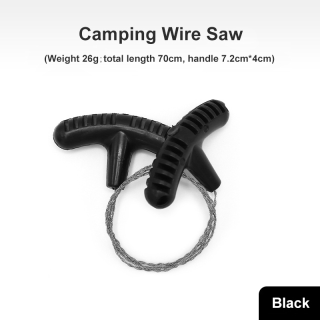 PP Handle Mini Pocket Stainless Steel Wire Grass Saw for Outdoor Camping Survival