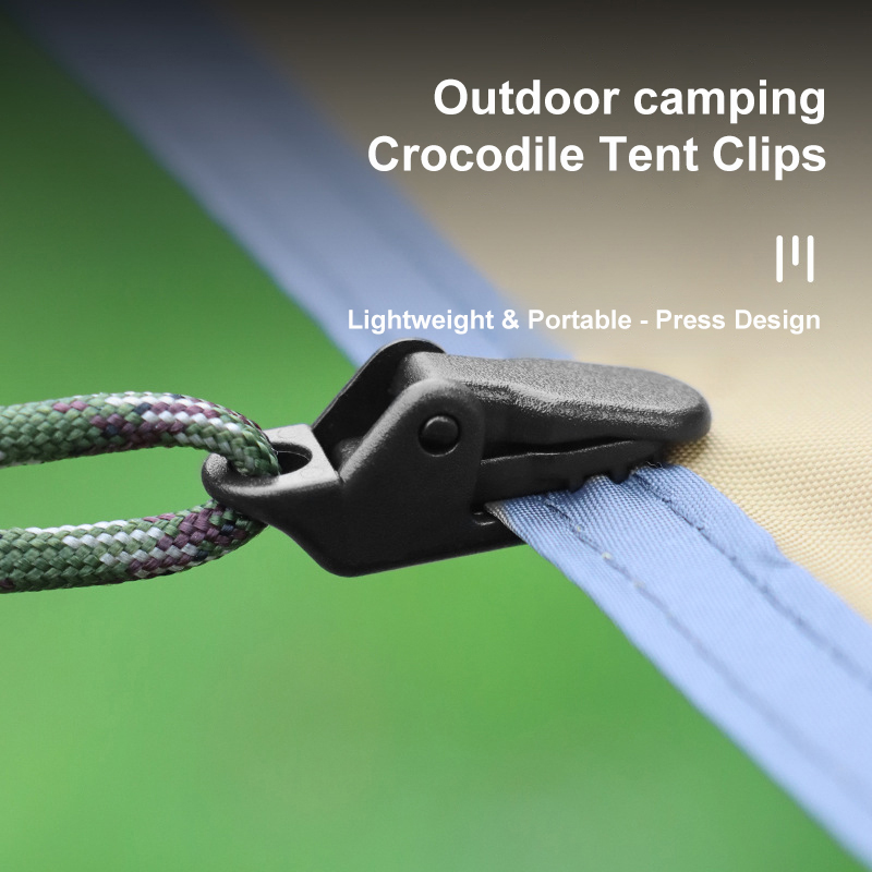 Polycarbonate Tent Windproof Fixed Clip with Inverted Pull Point Hook for Outdoor Camping Canopy