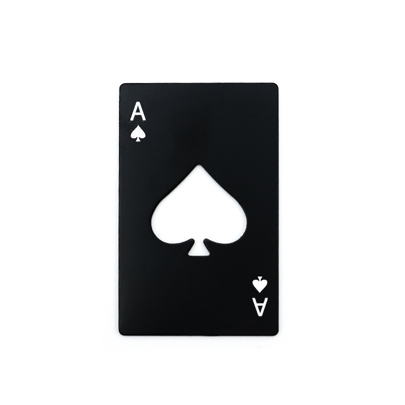 Credit Card Style Bottle Opener Creative Poker Shaped Stainless Steel Home Beer Bottle Tool Starter