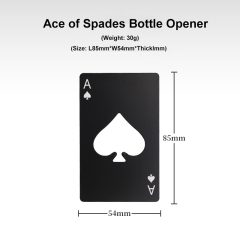Credit Card Style Bottle Opener Creative Poker Shaped Stainless Steel Home Beer Bottle Tool Starter