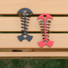 Extended Spring Fishbone Ground Pegs for Outdoor Camping Tent Canopy Accessory
