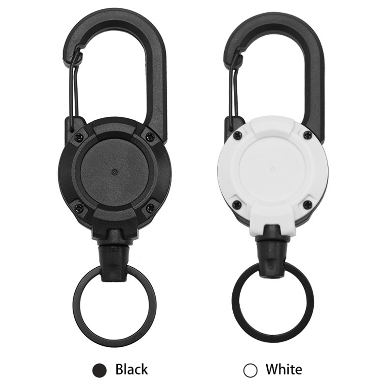 Portable Free Retractable Clockwork Backpack Buckle Water Bottle Carabiner Belt for Sports Mountaineering