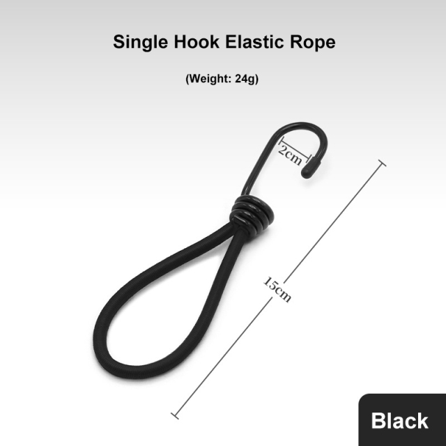 15cm Fixed Binding Strap Elastic Rope Hook Tent Canopy Accessories Pull Buckle for Outdoor Camping