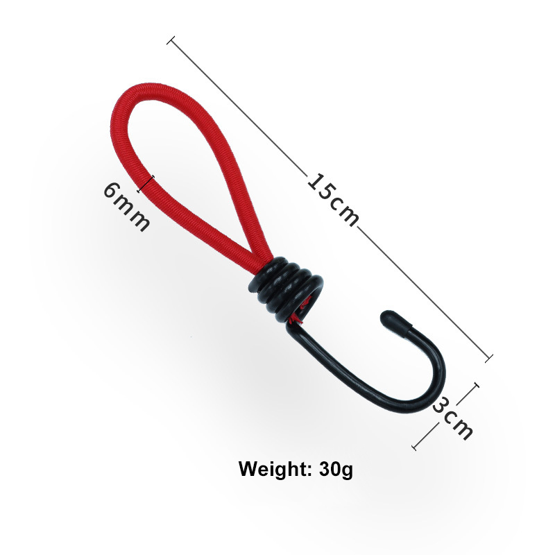 15cm Fixed Binding Strap Elastic Rope Hook Tent Canopy Accessories Pull Buckle for Outdoor Camping