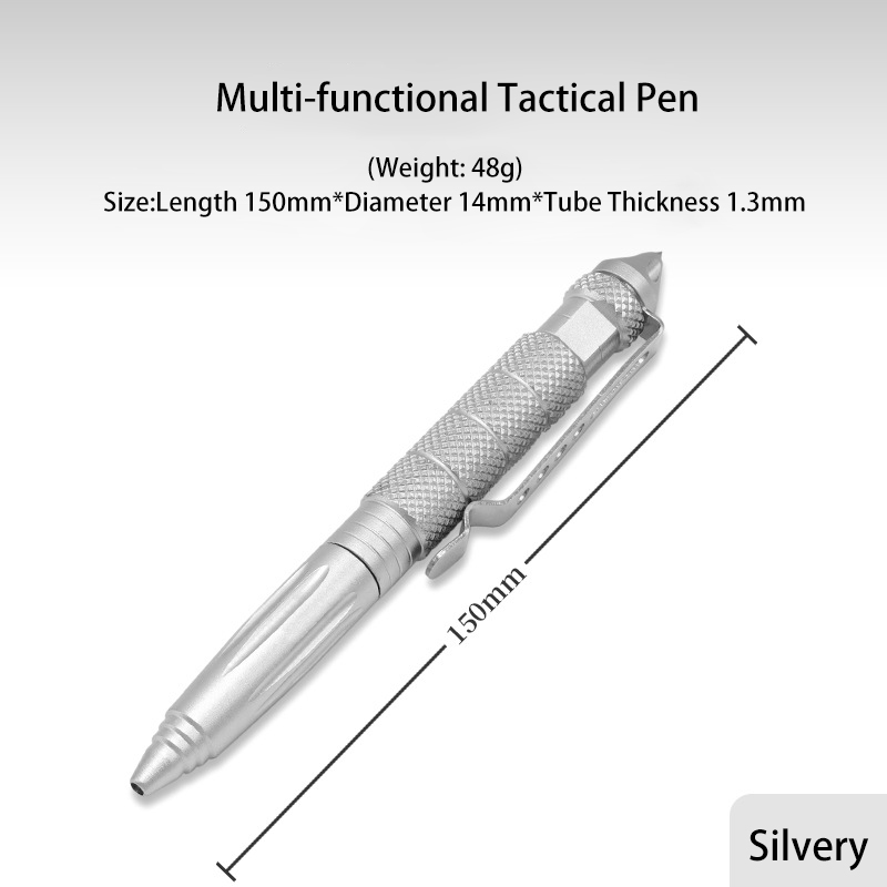 B2 Tungsten Alloy Head Tactical Pen EDC Multifunctional Broken Window Signature Pen for Outdoor Defense Survival