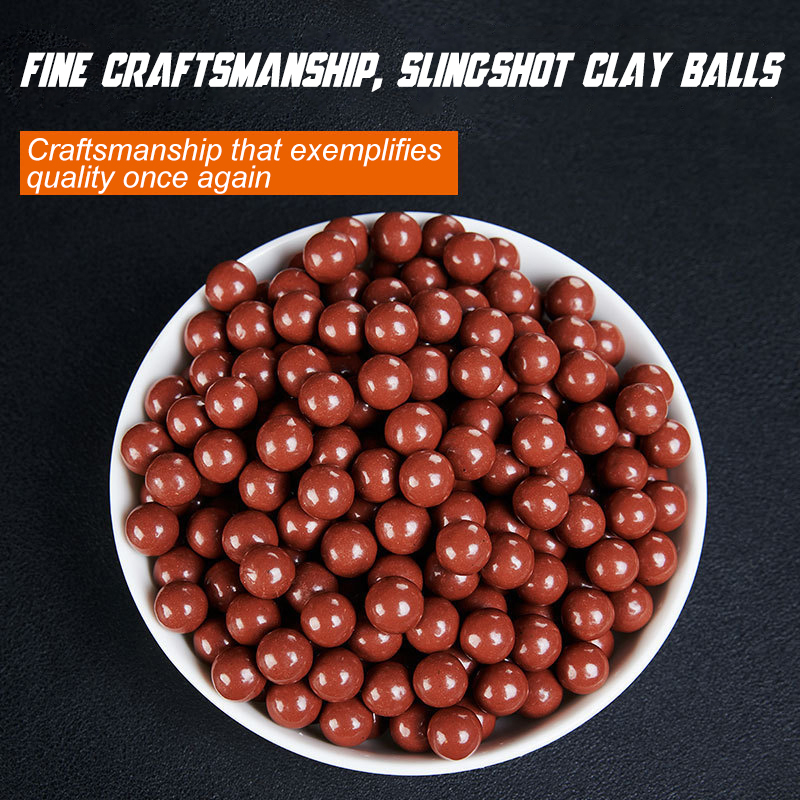 Slingshot Safety Clay Pellets Super Hard Ceramic Clay Balls 8mm 100pcs
