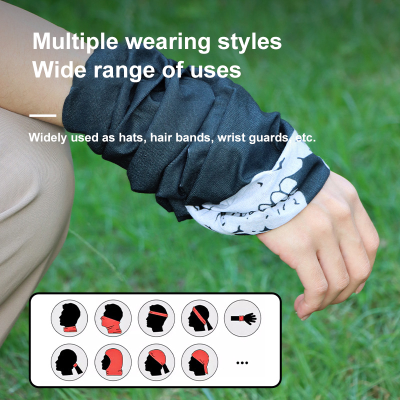 Multifunctional Magic Mask Warm Neck Scarf Seamless Bandana Halloween Props Hundred Change Skeleton  for Outdoor Sports Riding