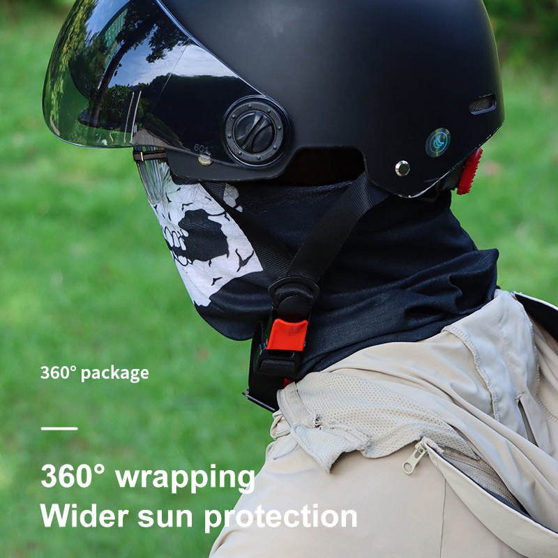 Multifunctional Magic Mask Warm Neck Scarf Seamless Bandana Halloween Props Hundred Change Skeleton  for Outdoor Sports Riding