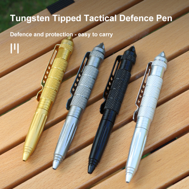 B2 Tungsten Alloy Head Tactical Pen EDC Multifunctional Broken Window Signature Pen for Outdoor Defense Survival