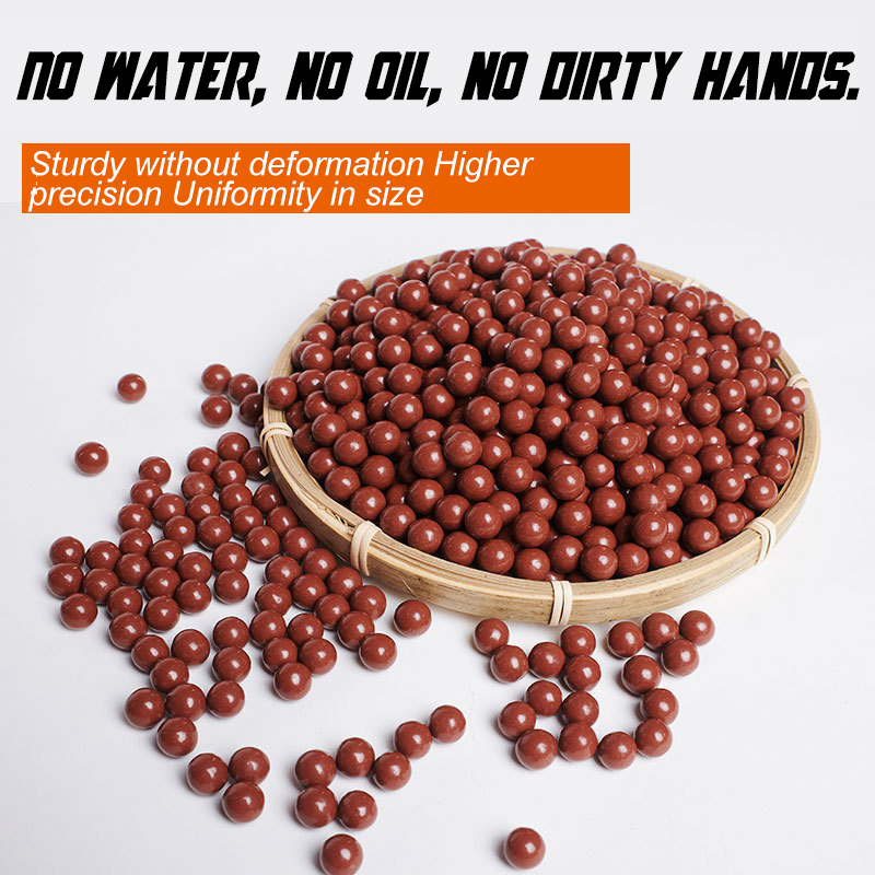 Slingshot Safety Clay Pellets Super Hard Ceramic Clay Balls 8mm 100pcs