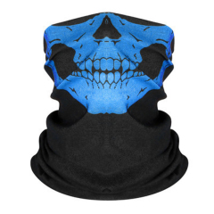Multifunctional Magic Mask Warm Neck Scarf Seamless Bandana Halloween Props Hundred Change Skeleton  for Outdoor Sports Riding