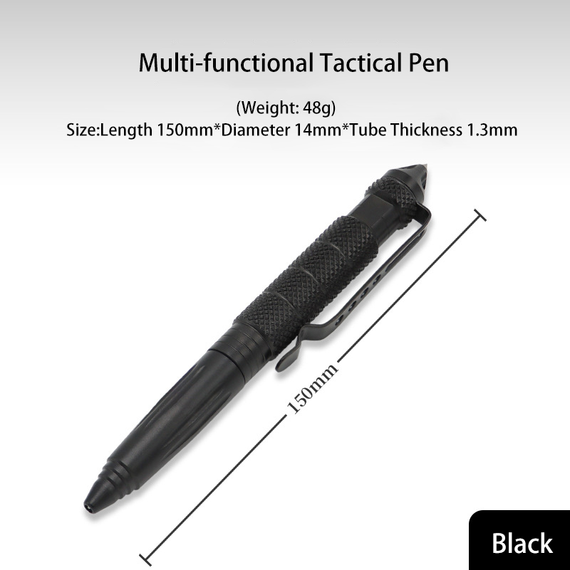 B2 Tungsten Alloy Head Tactical Pen EDC Multifunctional Broken Window Signature Pen for Outdoor Defense Survival