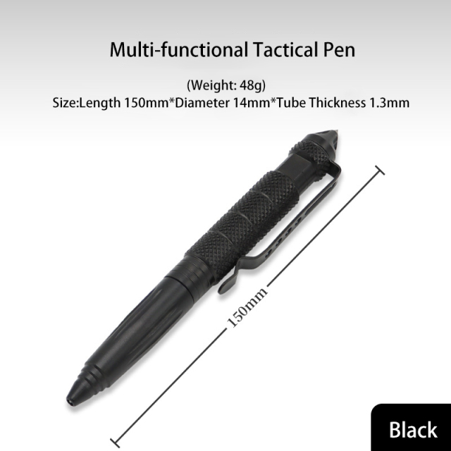B2 Tungsten Alloy Head Tactical Pen EDC Multifunctional Broken Window Signature Pen for Outdoor Defense Survival