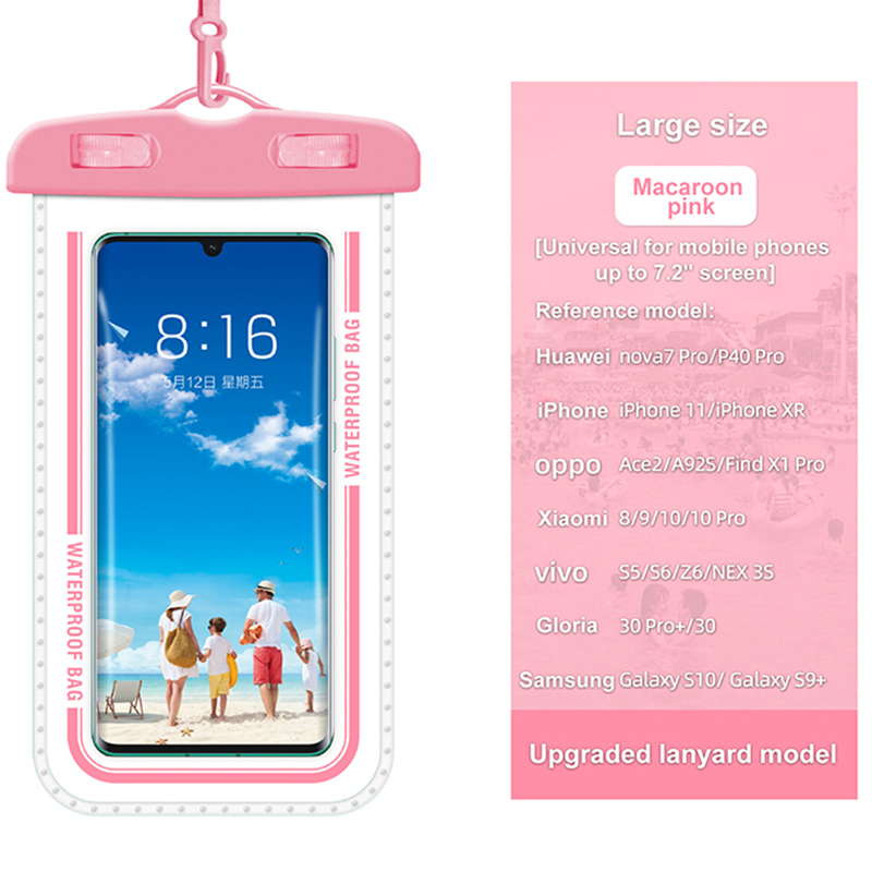 Outdoor Universal Waterproof Pouch Swimming Beach Dry Bag Case Cover Holder For Iphone Samsung Xiaomi Huawei Case Waterproof Bag