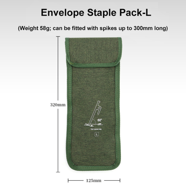 Multifunctional Ground Spike Organiser Bag Oxford Cloth Storage Bag for Outdoor Camping Tool Accessory