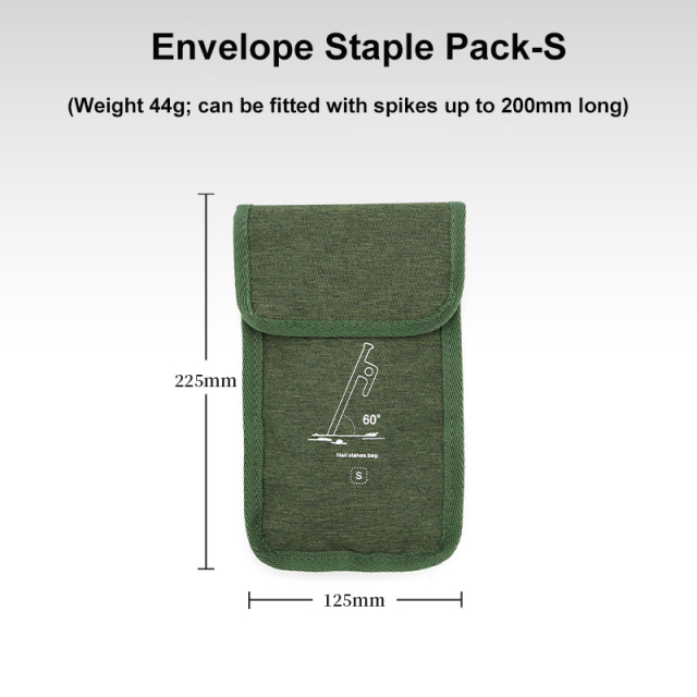 Multifunctional Ground Spike Organiser Bag Oxford Cloth Storage Bag for Outdoor Camping Tool Accessory