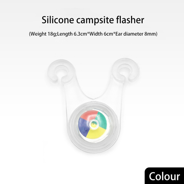 Bicycle Silicone Light Warning LED Tent Rope Hanging Light for Outdoor Camping Decoration