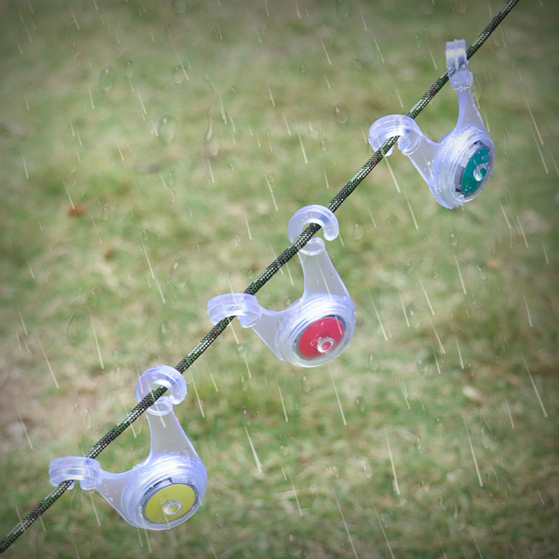 Bicycle Silicone Light Warning LED Tent Rope Hanging Light for Outdoor Camping Decoration