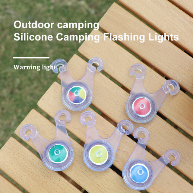 Bicycle Silicone Light Warning LED Tent Rope Hanging Light for Outdoor Camping Decoration