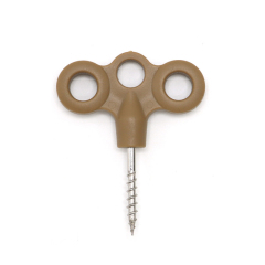 Plastic Stainless Steel Thread Hole Eyes Ground Pegs Glow-in-the-dark Tent Windproof Rope Fixing Buckle for Outdoor Camping